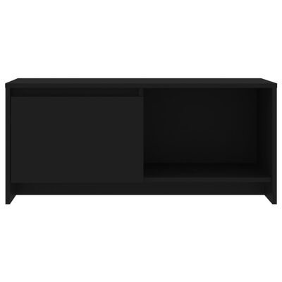 vidaXL Tv-meubel 90x35x40 cm spaanplaat zwart