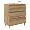 vidaXL Dressoir met lade Artisan Eiken 60 x 35 x 70 cm Bewerkt hout