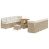 vidaXL Tuin Sofa Set met kussen Beige en Cr&egrave;me 90 x 55 x 71 cm