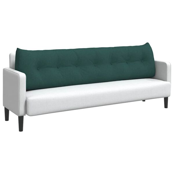 vidaXL Rugkussen Donkergroen 200 x 24 x 50 cm Stof