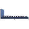 vidaXL Bedframe stof blauw 180x200 cm