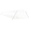 vidaXL Tuinkas met stalen frame 48 m&sup2; 16x3x2 m wit