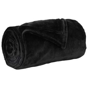 vidaXL plaid Zwart 220 x 240 cm 1.37 kg Fleece