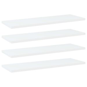 vidaXL Wandschappen 4 st 60x20x1,5 cm bewerkt hout wit