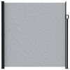 vidaXL Uittrekbaar Zijscherm 300 x 220 cm Polyester Rechthoekig Grijs