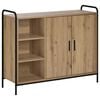 vidaXL Dressoir Artisanaal eiken 97 x 33 x 81 cm Bewerkt hout