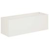 vidaXL Plantenbak Wit 40 x 20 x 20 cm Koudgewalst staal