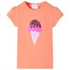 Kindershirt 128 neonoranje