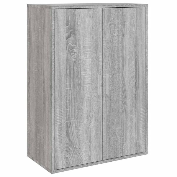 vidaXL Dressoirs 2 st 60x31x84 cm bewerkt hout grijs sonoma eikenkleur