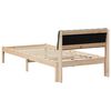 vidaXL Bedframe Bruin en donkergrijs 90 x 200 cm Massief grenenhout
