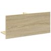 vidaXL Wandkast 70x16,5x30 cm bewerkt hout sonoma eikenkleurig
