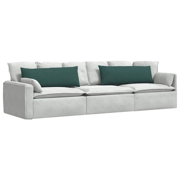 vidaXL Sofa Kussens 2 stuks Donkergroen 120 x 40 cm Stof