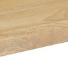 vidaXL Eettafel 115x55x76 cm massief mangohout en staal