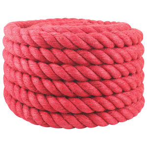 vidaXL Jute Touw Rood 100% Tossa jute