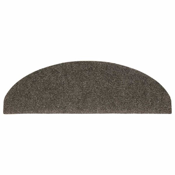 vidaXL Trapmatten Zelfklevend 20 st 65x21x4 cm Antraciet Halfrond Groot