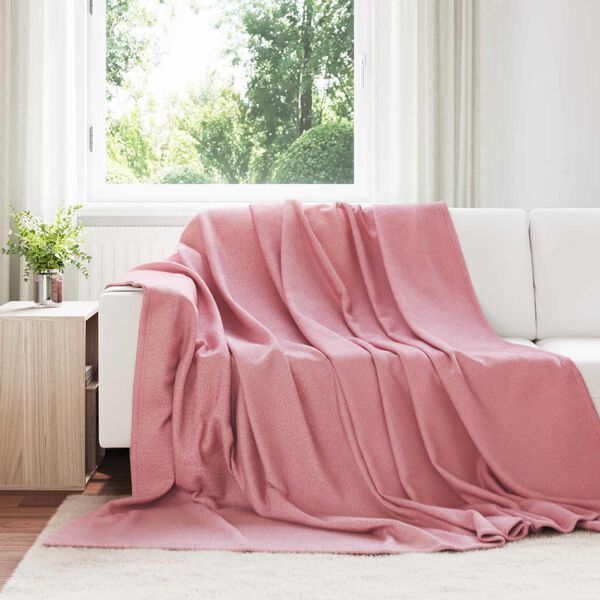 vidaXL Kleden 6 pcs Roze 240 x 220 cm Fleece