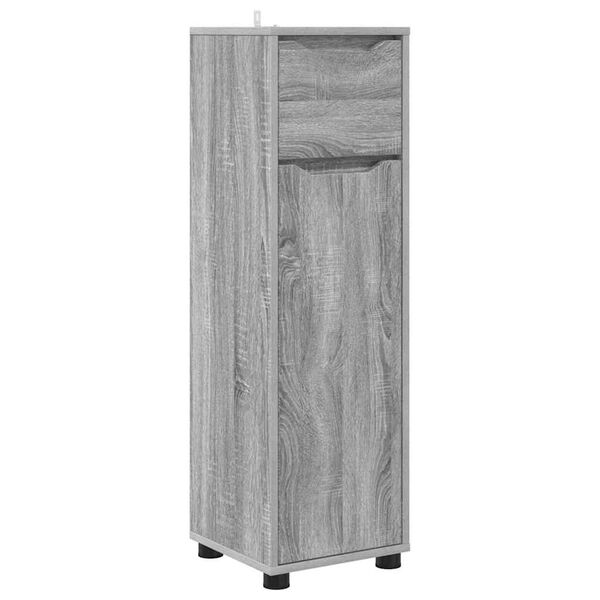 vidaXL Badkamer Kast Grijs Sonoma 30,5 x 30 x 101 cm Bewerkt hout
