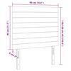vidaXL Hoofdbord LED 90x5x118/128 cm stof taupe