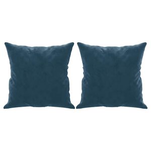 vidaXL Sierkussens 2 st 40x40 cm fluweel blauw