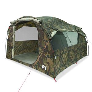 vidaXL Tunneltent 6-persoons waterbestendig camouflage