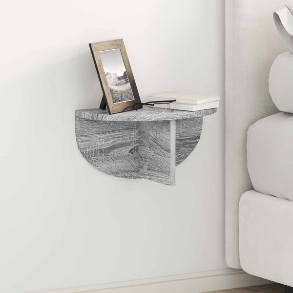 vidaXL Wandplank Grijs Sonoma 38 x 19 x 19 cm Bewerkt hout