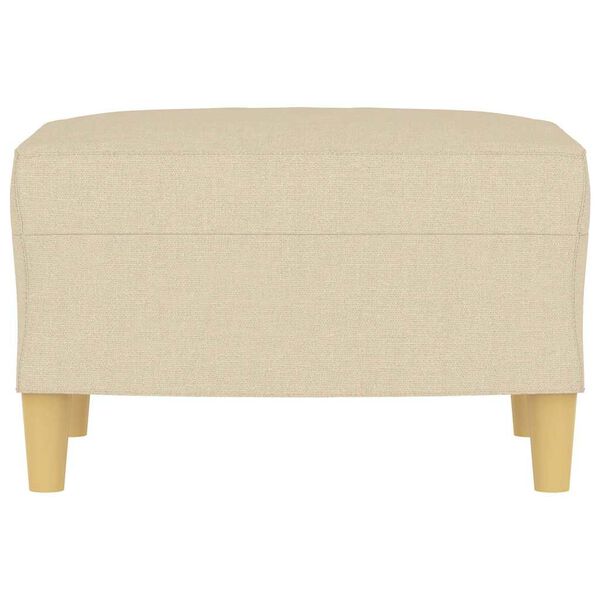 vidaXL Voetenbank 60x50x41 cm stof cr&egrave;mekleurig
