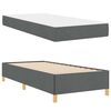 vidaXL Bedframe met matras Donkergrijs 90 x 200 cm Stof