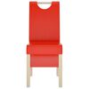vidaXL Eetkamerstoelen 2 st kunstleer rood