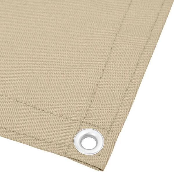 vidaXL Balkonscherm 75x800 cm 100% oxford polyester beige