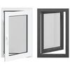 vidaXL Kelderraam RISOR 60 x 100 cm PVC en glas Antraciet