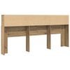 vidaXL Hoofdeinde kas Artisan Eiken 220 x 19 x 101,5 cm Bewerkt hout