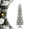 vidaXL Kunstkerstboom Wit 180 cm PVC en Metaal en Plastic