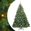 vidaXL Kunstkerstboom met 300 LED met standaard Groen 210 cm PE en PVC