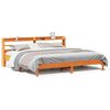 vidaXL Bedframe zonder matras massief grenenhout wasbruin 200x200 cm