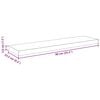 vidaXL Wandschappen zwevend 4 st 90x23,5x3,8 cm MDF hoogglans grijs