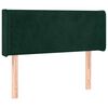 vidaXL Hoofdbord met randen 93x16x78/88 cm fluweel donkergroen