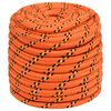 vidaXL Boottouw 18 mm 25 m polypropyleen oranje