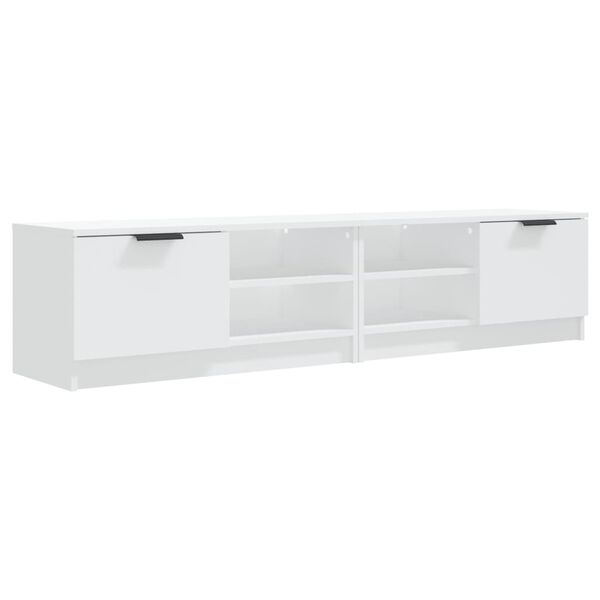 vidaXL Tv-meubels 2 st 80x35x36,5 cm bewerkt hout wit