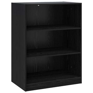 vidaXL Kledingkast Zwart eiken 77 x 48 x 102 cm Bewerkt hout