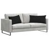 vidaXL Sofa Kussens 2 stuks Zwart 80 x 40 cm Stof