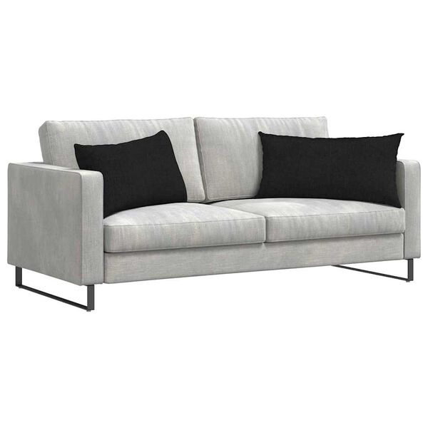 vidaXL Sofa Kussens 2 stuks Zwart 80 x 40 cm Stof