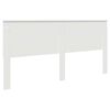 vidaXL Hoofdbord met hoofdeinde Wit 200 cm Bewerkt hout