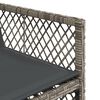 vidaXL 9-delige Tuinset met kussens poly rattan grijs