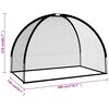 vidaXL Golftrainingsnet 300x150x210 cm polyester zwart