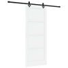 vidaXL Schuifdeur ORKDAL 86 x 211 cm Bewerkt hout Wit en zwart