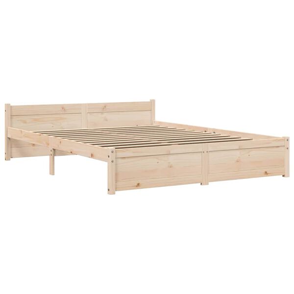 vidaXL Bedframe massief hout 140x190 cm