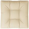 vidaXL Palletkussen 70x70x12 cm beige