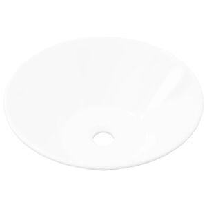 vidaXL Keramische wasbak taps (wit)