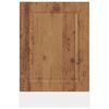 vidaXL Vaatwaspaneel Porto 45x1,5x57 cm bewerkt hout oud houtkleurig