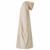 vidaXL Deken hoodie Beige m Flanel